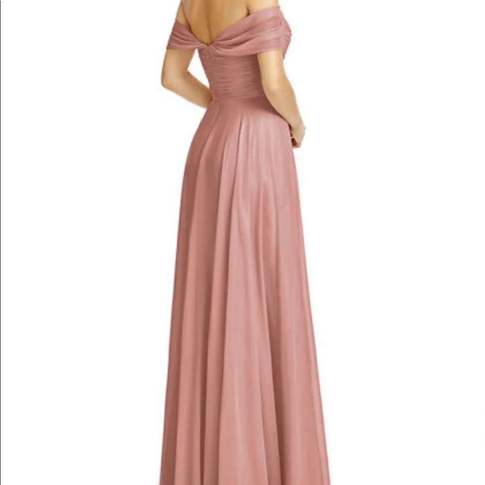 Dessy Collection Dress 2970 Chiffon Sweetheart Maxi‎ Bridesmaid Dress